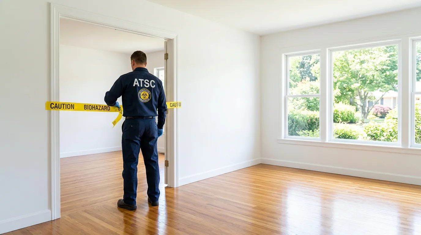 Certified biohazard cleanup crew performing Decomposition Cleanup in Waipahu